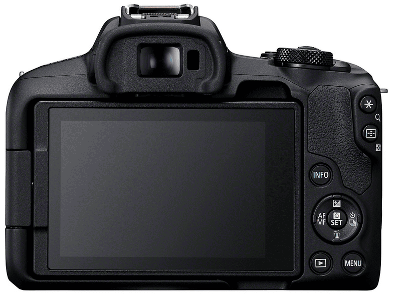Canon EOS R50 Systemkamera Schwarz mit Objektiv RF-S 18-45mm f4.5-6.3 IS STM; Systemkamera Set — Foto 5 von 5