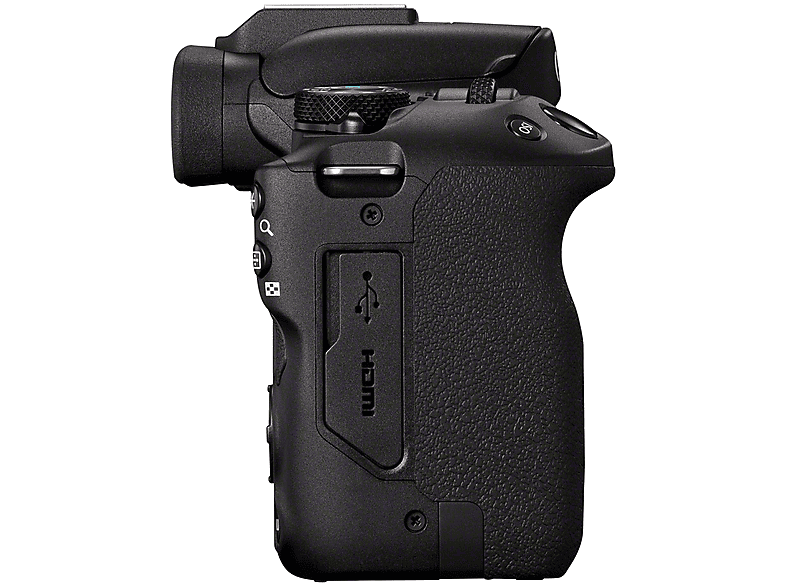 Canon EOS R50 Systemkamera Schwarz mit Objektiv RF-S 18-45mm f4.5-6.3 IS STM; Systemkamera Set — Foto 4 von 5
