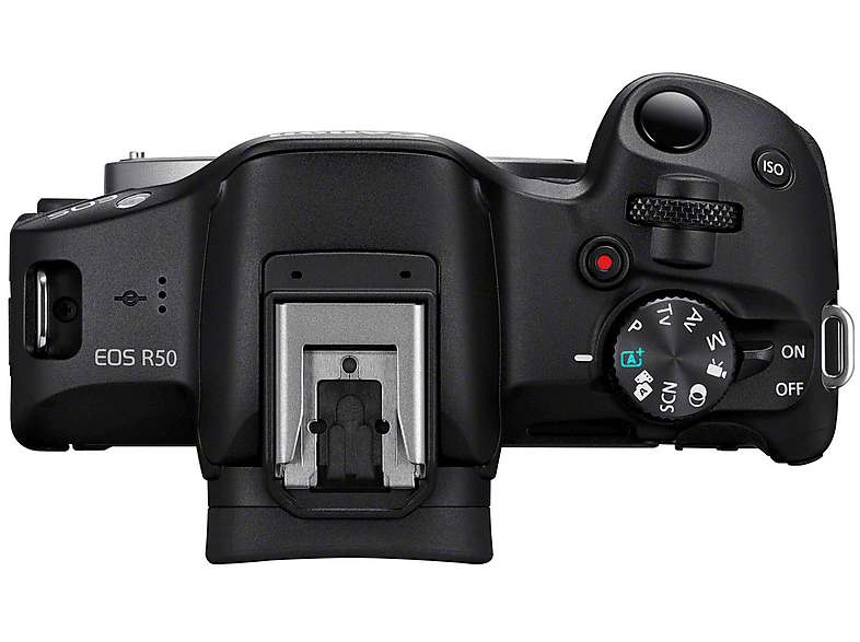 Canon EOS R50 Systemkamera Schwarz mit Objektiv RF-S 18-45mm f4.5-6.3 IS STM; Systemkamera Set — Foto 2 von 5