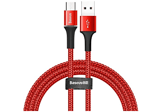 AFET YARDIM BASEUS Halo Mikro İçin 3A 1M Data Kablosu USB Kırmızı
