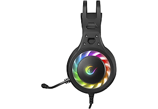 RAMPAGE G8 Loopy Usb 7.1 RGB Ledli Mikrofonlu Oyuncu Kulak Üstü Kulaklık Siyah_2