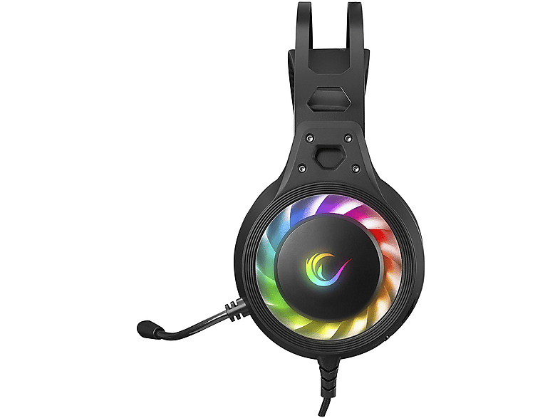 RAMPAGE G8 Loopy Usb 7.1 RGB Ledli Mikrofonlu Oyuncu Kulak Üstü Kulaklık Siyah_2