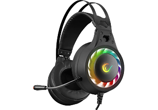 RAMPAGE G8 Loopy Usb 7.1 RGB Ledli Mikrofonlu Oyuncu Kulak Üstü Kulaklık Siyah_0