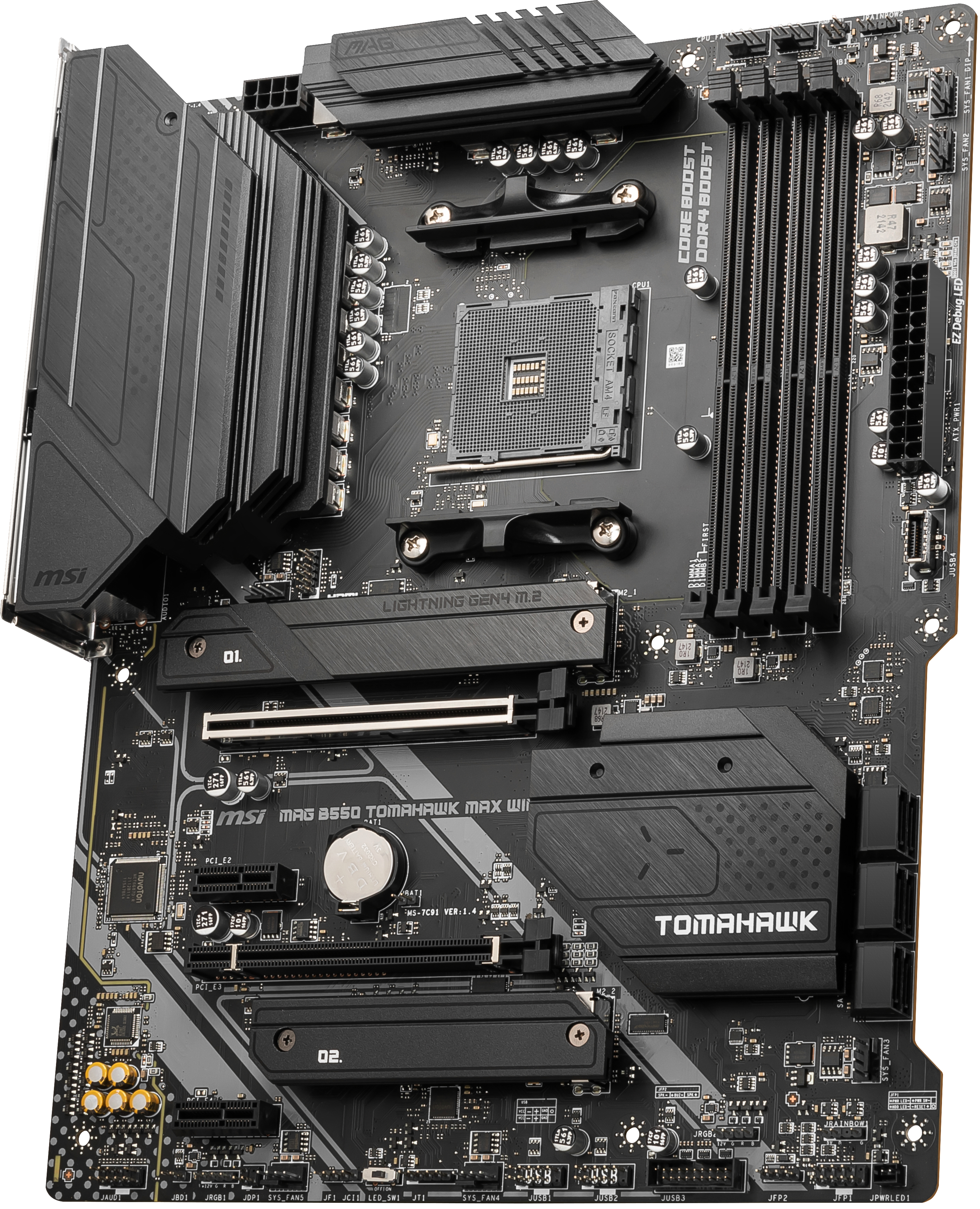 MSI MAG B550 TOMAHAWK MAX WIFI Mainboard Schwarz