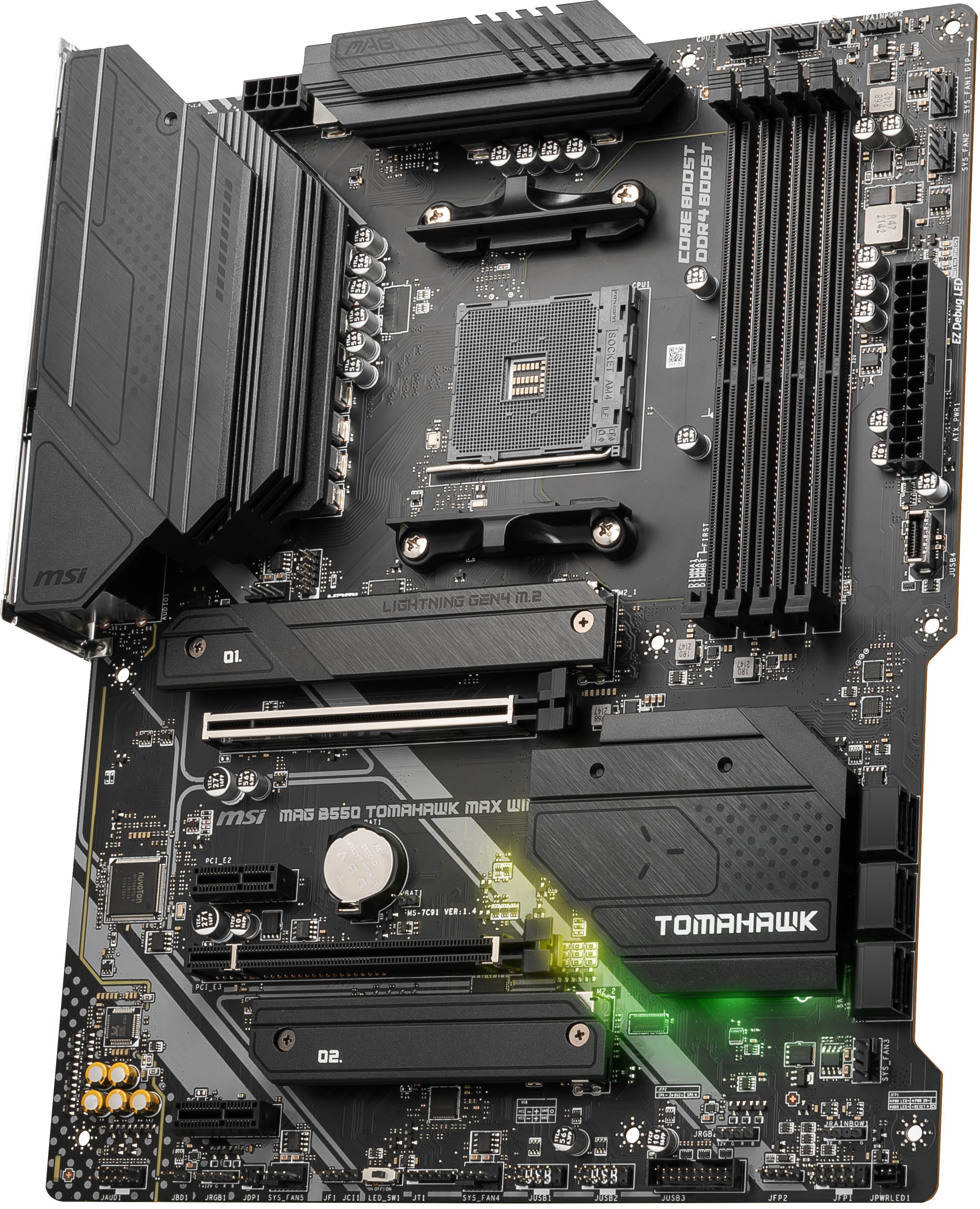 MSI MAG B550 TOMAHAWK MAX WIFI Mainboard Schwarz