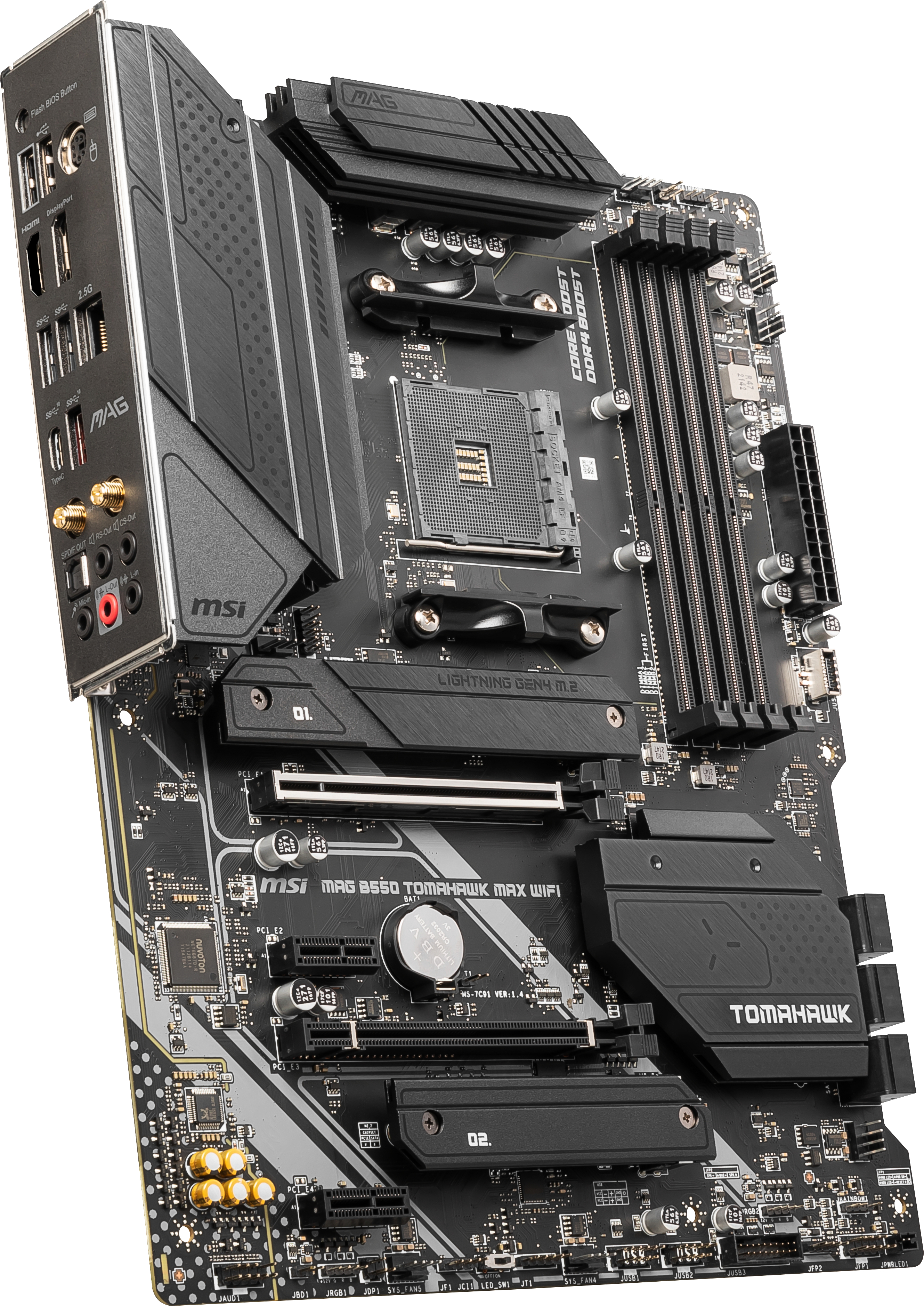 MSI MAG B550 TOMAHAWK MAX WIFI Mainboard Schwarz