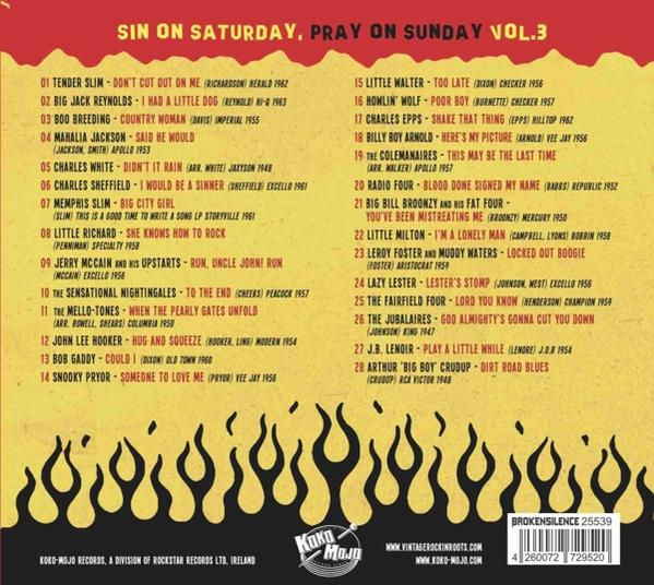 VARIOUS - Sin On Saturday,Pray On Sunday Vol.3  - (CD)