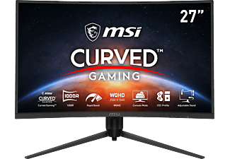MSI Optix G271CQPDE - Gaming Monitor, 27 ", WQHD, 165 Hz, Schwarz