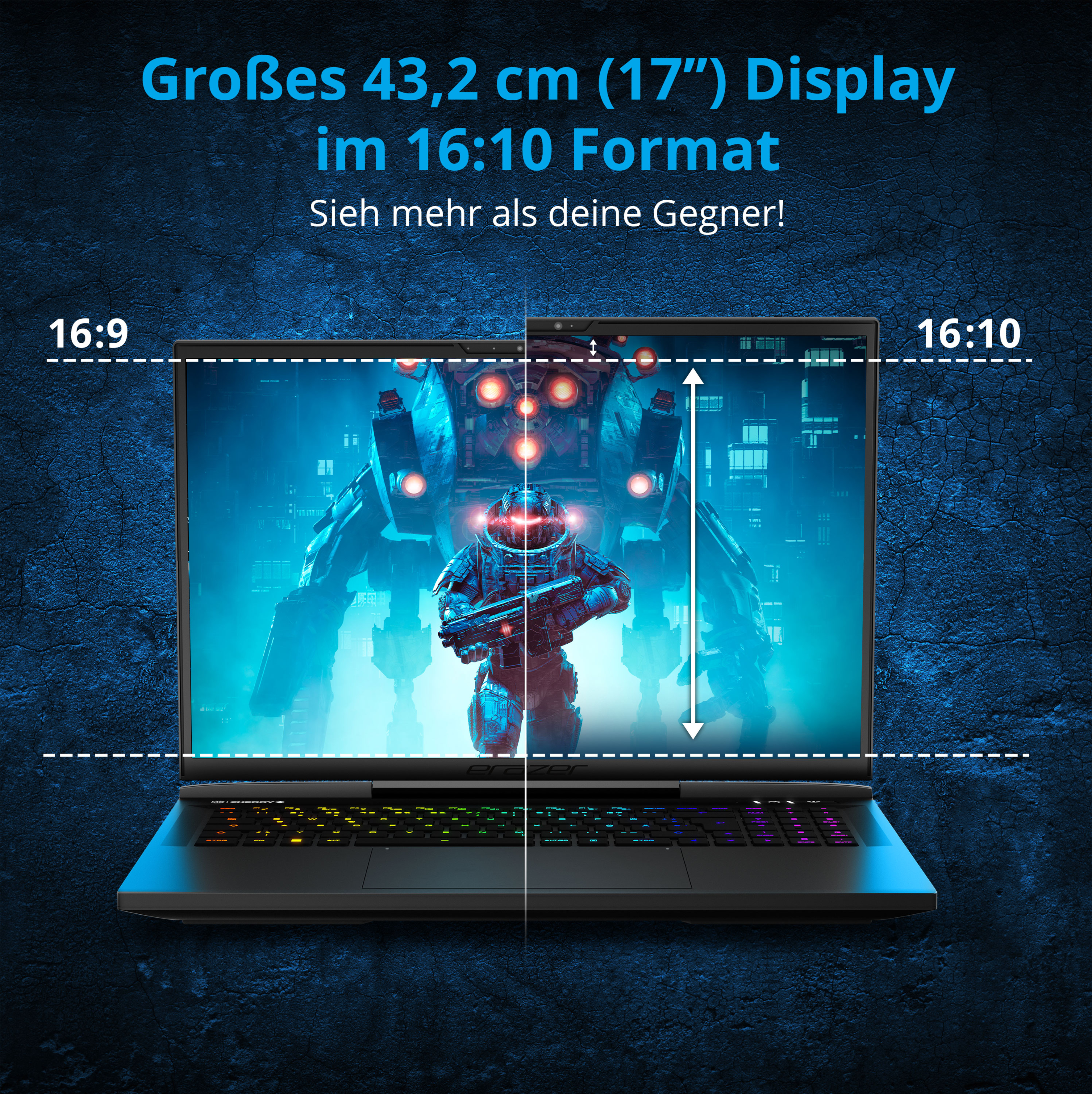 MEDION ERAZER® Beast X40 (MD62507) - 17 Zoll - Intel® Core™ i9 i9-13900HX - 32 GB - 1 TB - NVIDIA GeForce RTX™ 4090 - Windows 11 Home