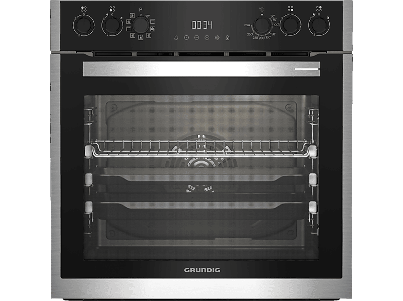 GRUNDIG GEHM19310B, Einbauherdset (Glaskeramik, A+, 72 l)