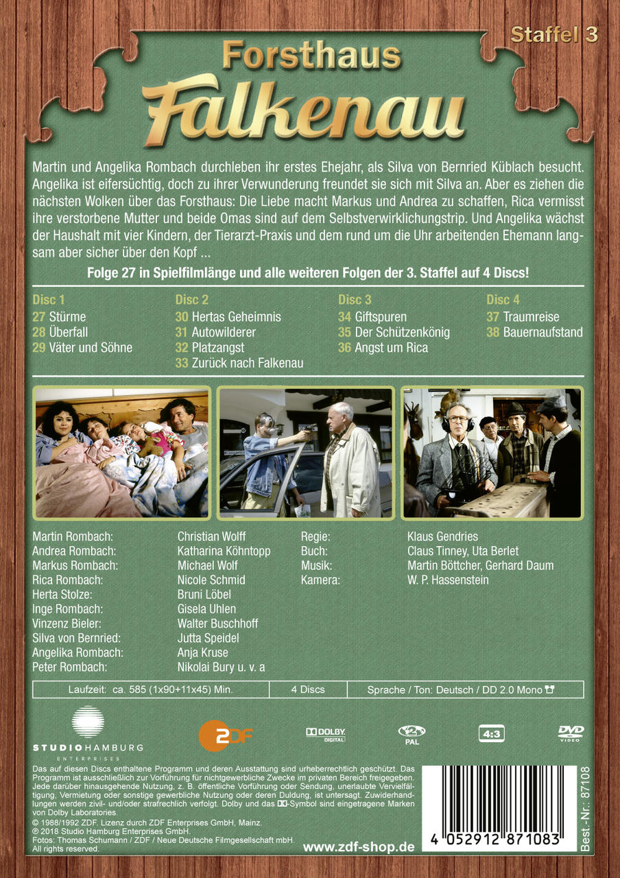 DVD-Cover: Deutscher Text, Bilder von Personen und ein Hausansicht.