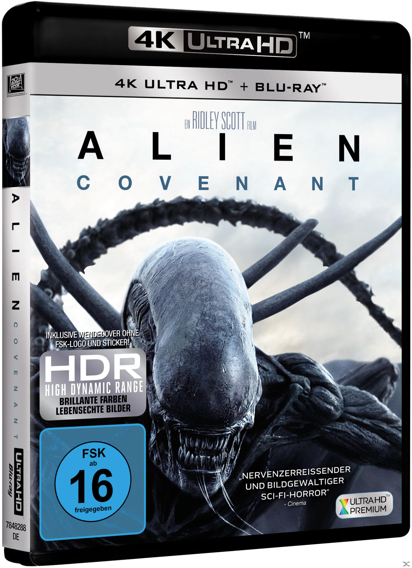 Alien Covenant 4K Ultra HD Blu-ray Filmcover.