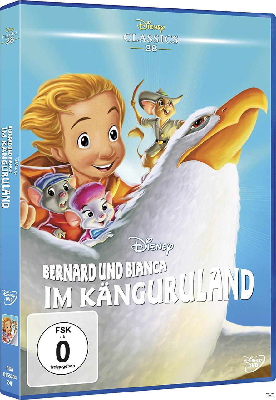 DVD-Hülle von 'Bernard und Bianca'. Zeigt Zeichentrickfiguren und Titel auf Deutsch.