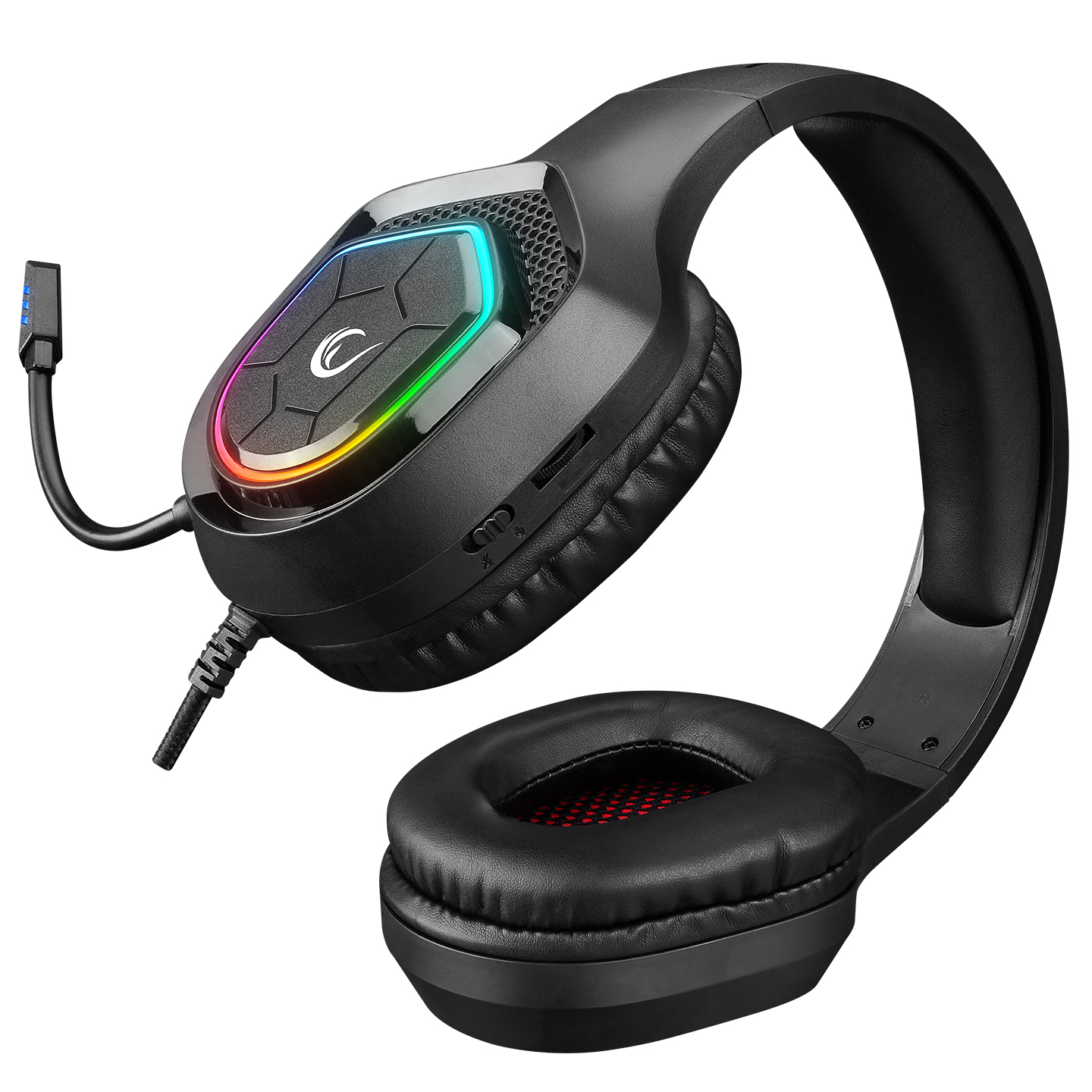RAMPAGE RM-K90 Vector RGB Led 3.5mm Mikrofonlu Oyuncu Kulak Üstü