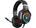 RAMPAGE RM-K90 Vector RGB Led 3.5mm Mikrofonlu Oyuncu Kulak Üstü Kulaklık Siyah