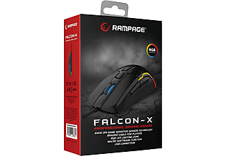 RAMPAGE SMX-R68 Falcon-X Usb 800-6400 dpi RGB Ledli Gaming Mouse Siyah_7