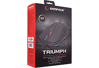 RAMPAGE SMX-R65 Triumph Usb RGB Işıklı 12400dpi Gaming Mouse Siyah_5