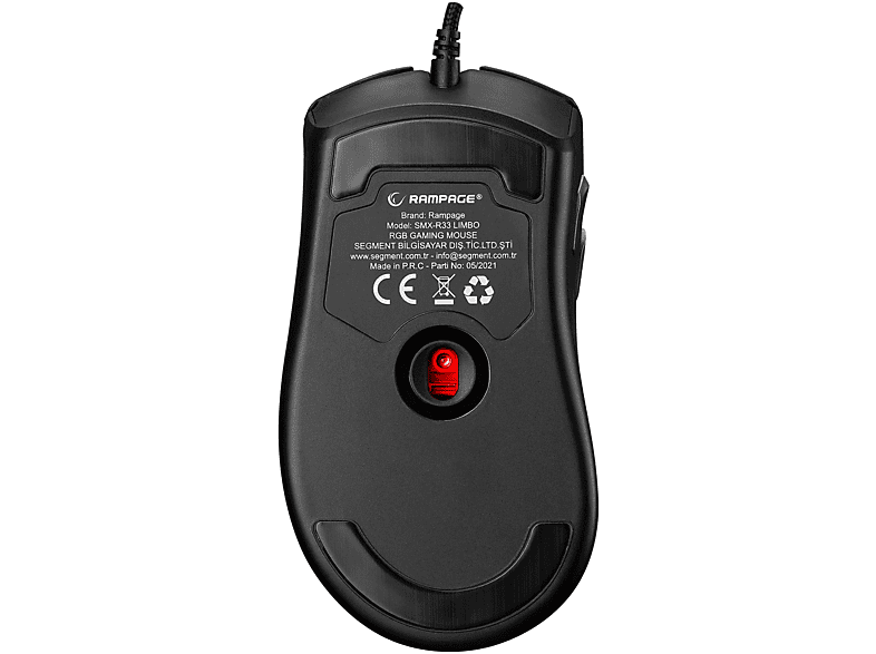 RAMPAGE SMX-R33 Limbo Makrolu 6400dpi RGB Ledli Gaming Mouse Siyah_6