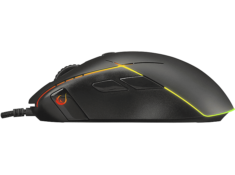 RAMPAGE SMX-R115 Gear-X 6400dpi Hareketli RGB Işıklı 9 Adet Makro Tuşlu Gaming Mouse Siyah_3