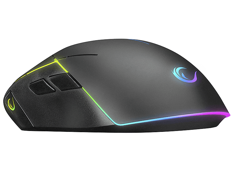 RAMPAGE SMX-R115 Gear-X 6400dpi Hareketli RGB Işıklı 9 Adet Makro Tuşlu Gaming Mouse Siyah_5