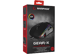 RAMPAGE SMX-R115 Gear-X 6400dpi Hareketli RGB Işıklı 9 Adet Makro Tuşlu Gaming Mouse Siyah_7