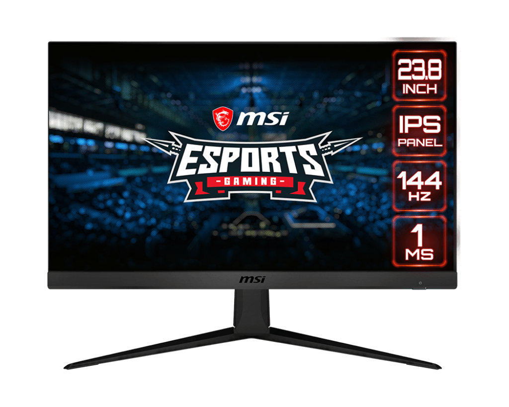 Monitor gaming - MSI OPTIX G241, 23.8" LED IPS, Full-HD, 1 ms, 144Hz, FreeSync, HDMI, Negro