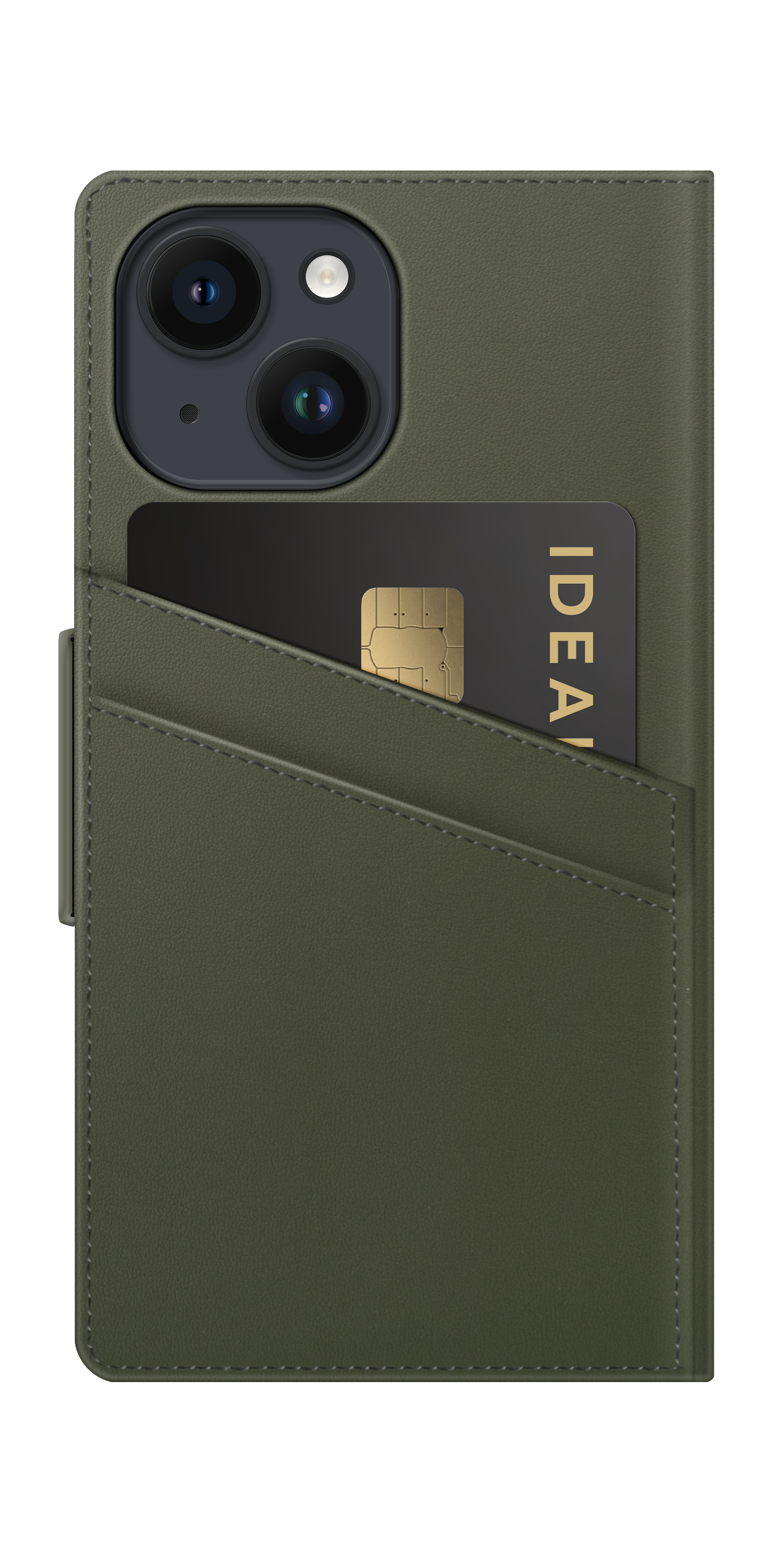 IDEAL OF SWEDEN Atelier Wallet, Bookcover, Apple, iPhone 14/13, Intense Khaki