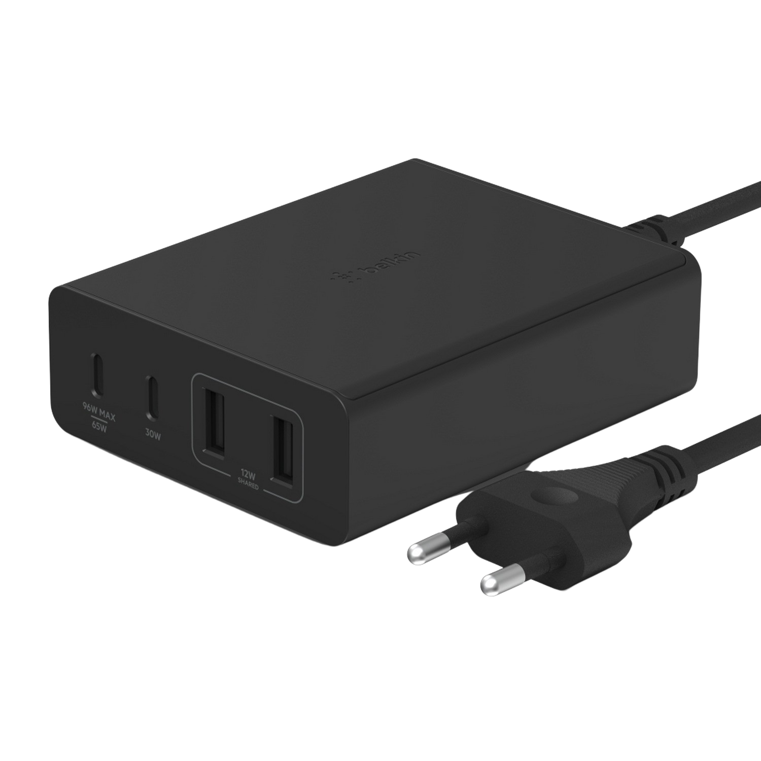 Belkin 108w 4-ports Usb Gan Desktop Charger (dual C And Dual A) 2m Cord