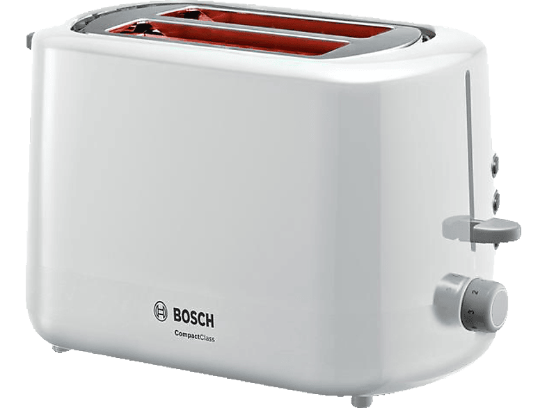 Viele neue Werke BOSCH TAT3A111 2) (800 Toaster Watt, Weiß Schlitze