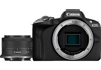 CANON EOS R50 Body + RF-S 18-45mm F4.5-6.3 IS STM - Systemkamera Schwarz