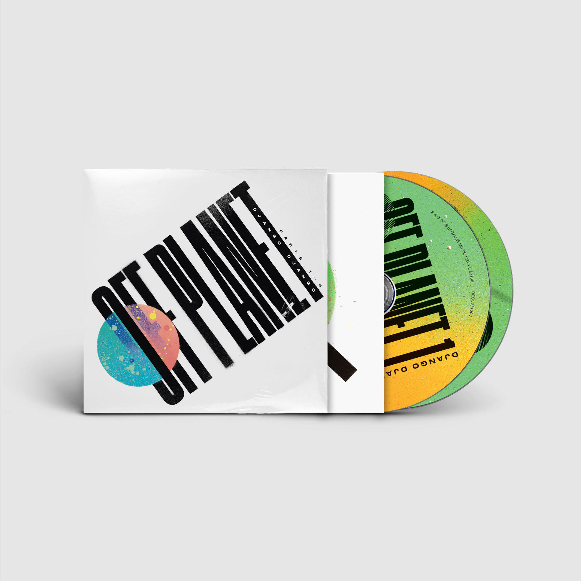 CD-Set mit weißem Cover. CD ist grün mit weißem Text.