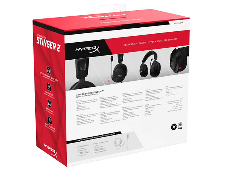 HYPERX Cloud Stinger 2 Oyuncu Kulak Üstü Kulaklık Siyah 519T1AA_2