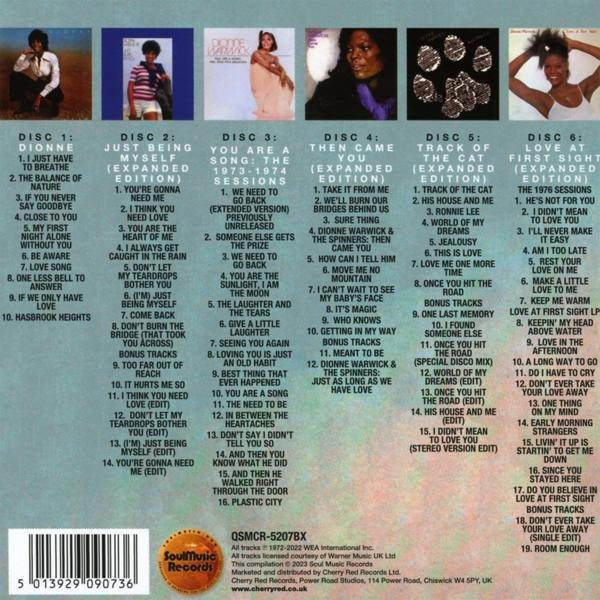 Dionne Warwick - Warner Bros Recordings 1972-1977 (6CD Boxset)  - (CD)