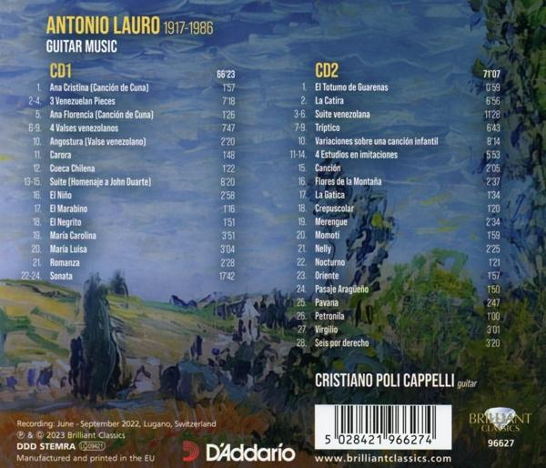 Cristiano Poli Cappelli - Lauro:Guitar Music  - (CD)