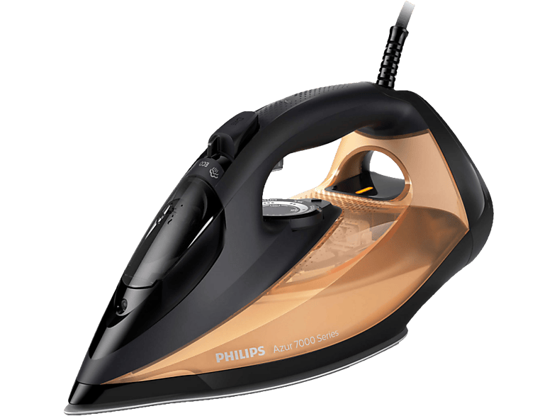 PHILIPS DST7040/81 Azur - Dampfbügeleisen (Schwarz/Gold)
