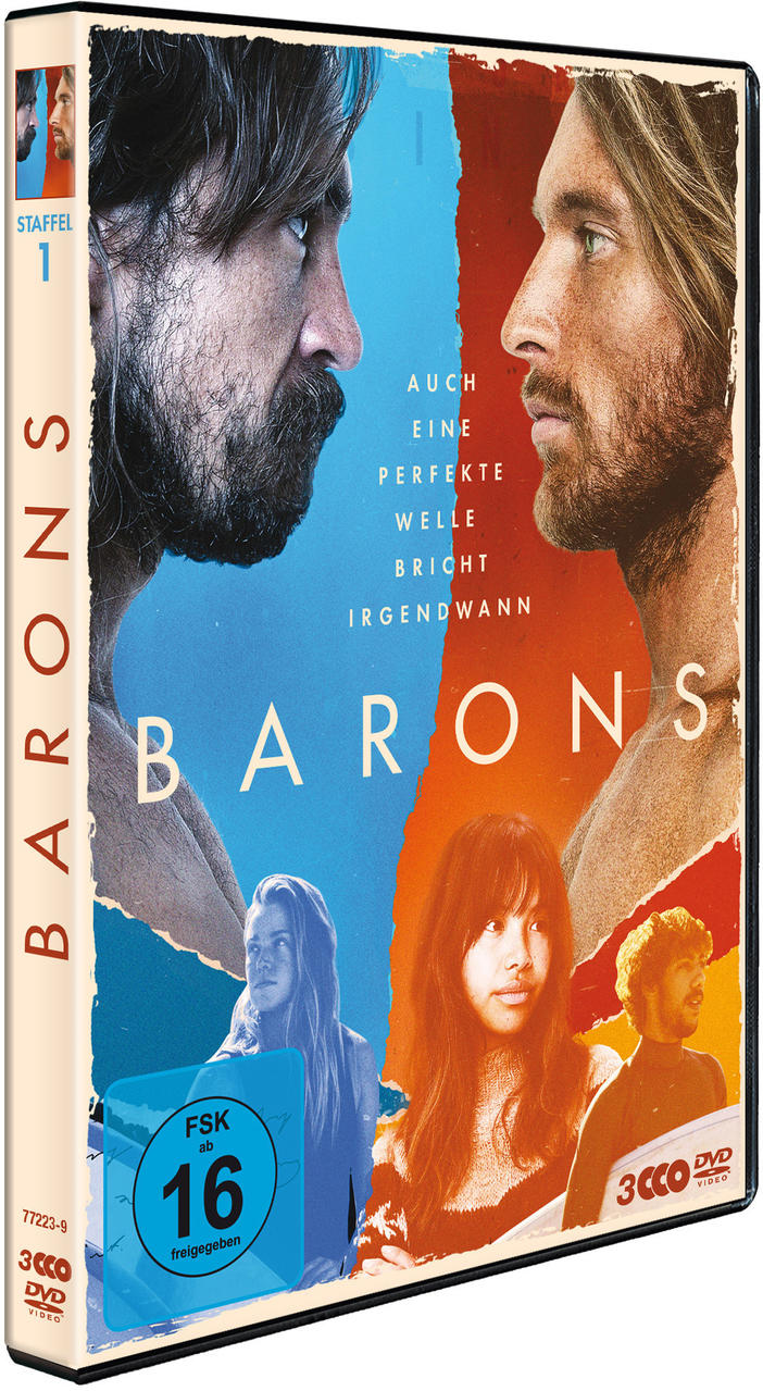 DVD-Cover, Barons Staffel 1. Zwei Männer stehen sich gegenüber. Mit Titel, Schauspielern, FSK 16.