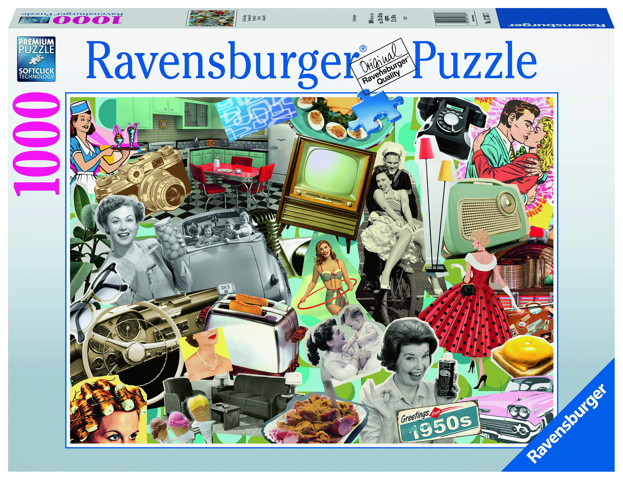 RAVENSBURGER Die 50er Jahre Mehrfarbig Puzzle