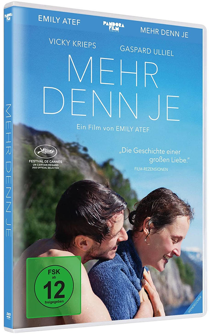 DVD-Cover mit Filmtitel und Schauspielern. Ein Paar umarmt sich im Vordergrund, blauer Himmel im Hintergrund.