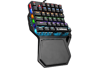 RAMPAGE KB-R77 PALM USB Rainbow Backlight Outemu Red Switch Mekanik 36 Tuşlu Mini Gaming Klavye_1