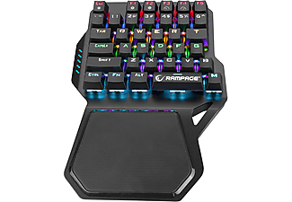 RAMPAGE KB-R77 PALM USB Rainbow Backlight Outemu Red Switch Mekanik 36 Tuşlu Mini Gaming Klavye_2