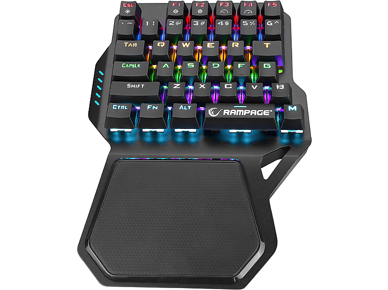 RAMPAGE KB-R77 PALM USB Rainbow Backlight Outemu Red Switch Mekanik 36 Tuşlu Mini Gaming Klavye_2