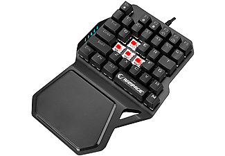 RAMPAGE KB-R77 PALM USB Rainbow Backlight Outemu Red Switch Mekanik 36 Tuşlu Mini Gaming Klavye_3