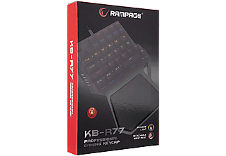 RAMPAGE KB-R77 PALM USB Rainbow Backlight Outemu Red Switch Mekanik 36 Tuşlu Mini Gaming Klavye_5