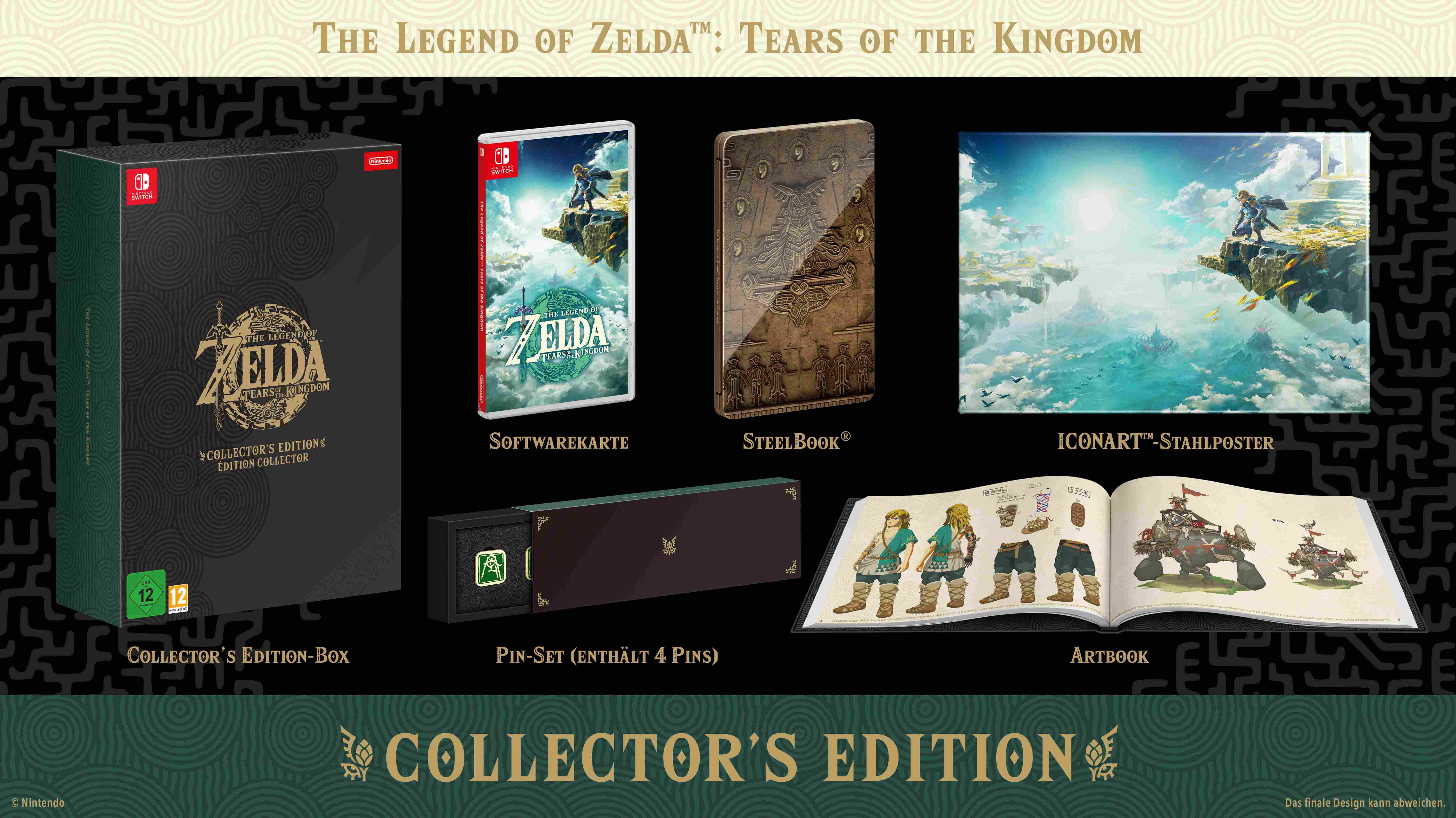 The Legend of Zelda : Tears of the Kingdom - Édition Collector - Nintendo Switch - Allemand, Français, Italien
