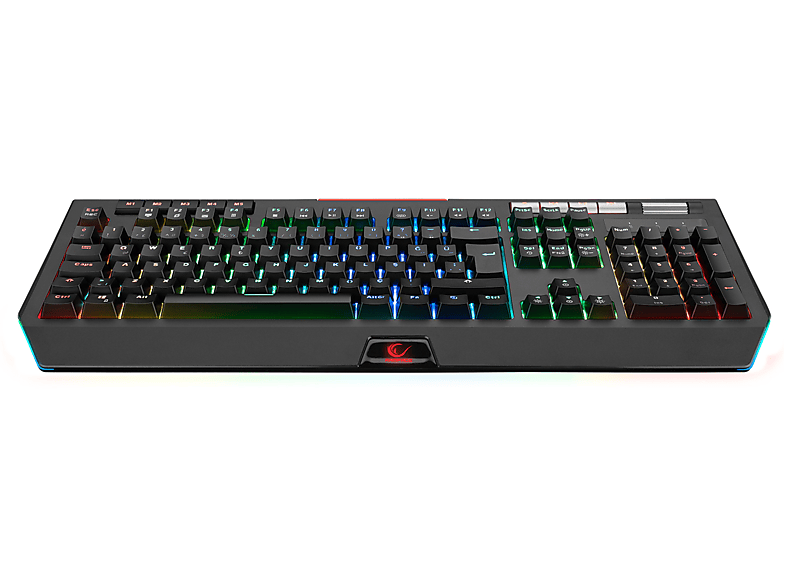 RAMPAGE KB-R105 Exhero Full RGB Ledli Outemu Blue Switch 5 Makro Tuşlu Standlı Türkçe Gaming Oyuncu Klavyesi Siyah_2