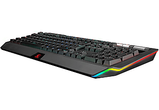 RAMPAGE KB-R105 Exhero Full RGB Ledli Outemu Blue Switch 5 Makro Tuşlu Standlı Türkçe Gaming Oyuncu Klavyesi Siyah_3