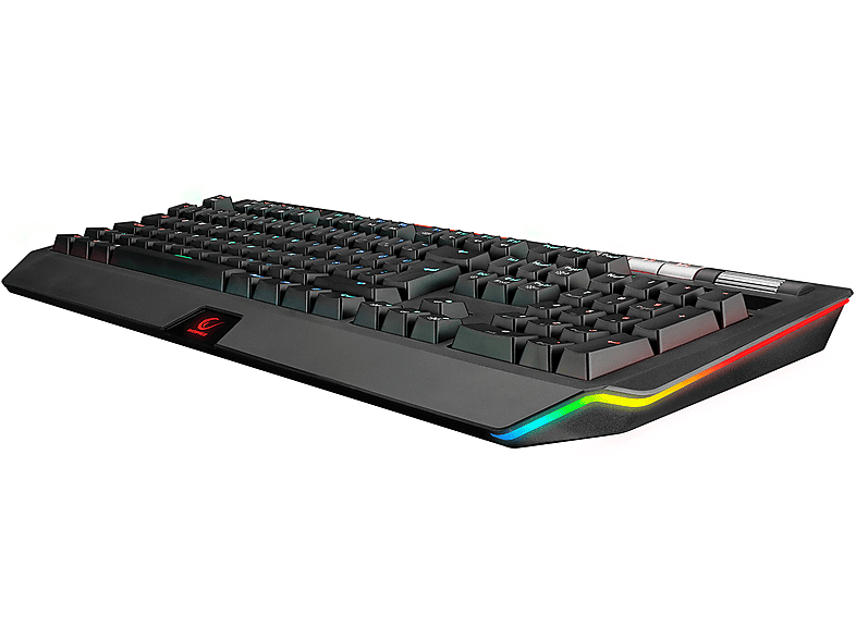 RAMPAGE KB-R105 Exhero Full RGB Ledli Outemu Blue Switch 5 Makro Tuşlu Standlı Türkçe Gaming Oyuncu Klavyesi Siyah_3