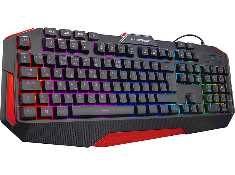 RAMPAGE KB-RX7 Alpor Pro USB RGB Aydınlatmalı Q Gaming Oyuncu Klavyesi Siyah_1