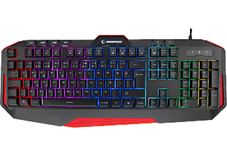 RAMPAGE KB-RX7 Alpor Pro USB RGB Aydınlatmalı Q Gaming Oyuncu Klavyesi Siyah_0