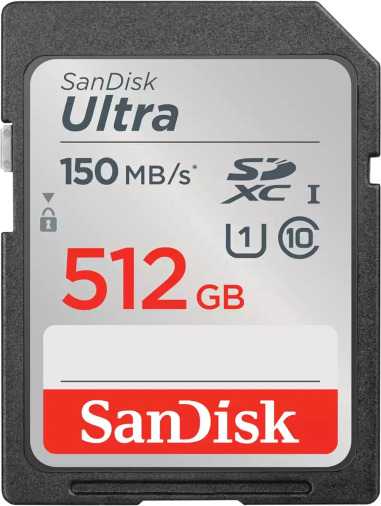 SANDISK Carte mémoire Ultra SDXC 512 GB (SDSDUNC-512G-GN6IN)